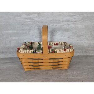 Longaberger 1997 Heartland Collection Smal Chore Basket, Pears &‎ Berries Design